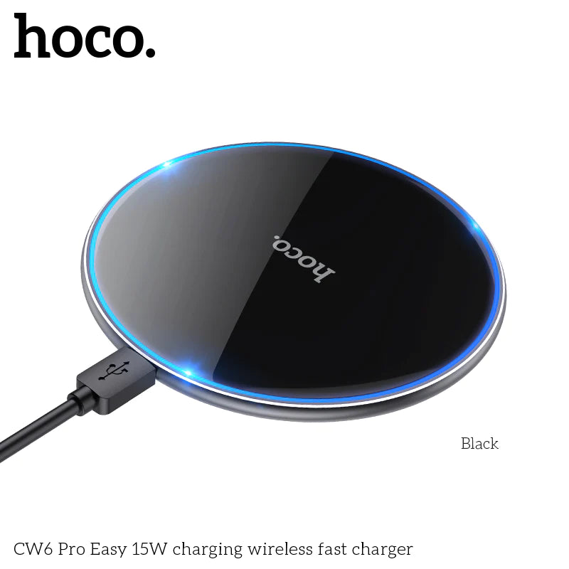 HOCO 15W Wireless Charger w/ LED Light (CW6)