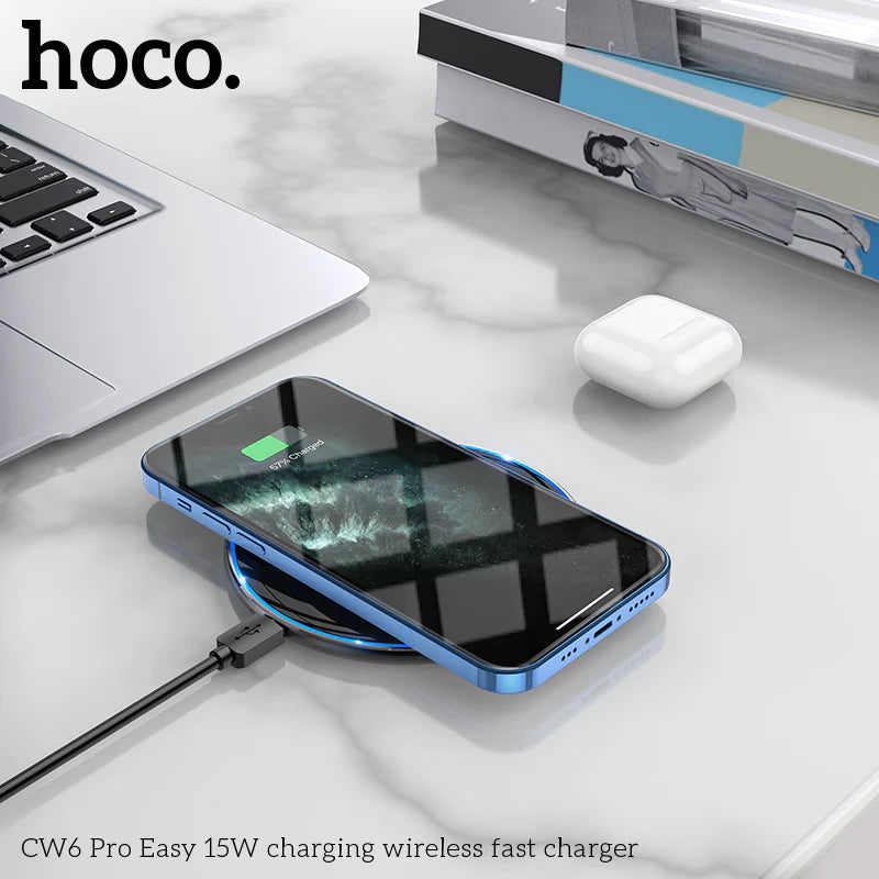 HOCO 15W Wireless Charger w/ LED Light (CW6)