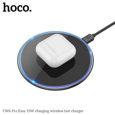 HOCO 15W Wireless Charger w/ LED Light (CW6)