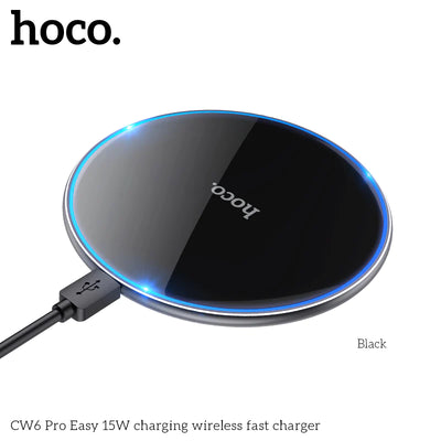 Hoco 15W Wireless Charger w/ LED Light (CW6)