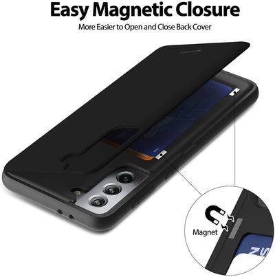 Mercury Goospery Magnetic Door Bumper Case for Samsung Galaxy S21 Plus with Card Holder Wallet - Mobile Phone Cases - best2buy