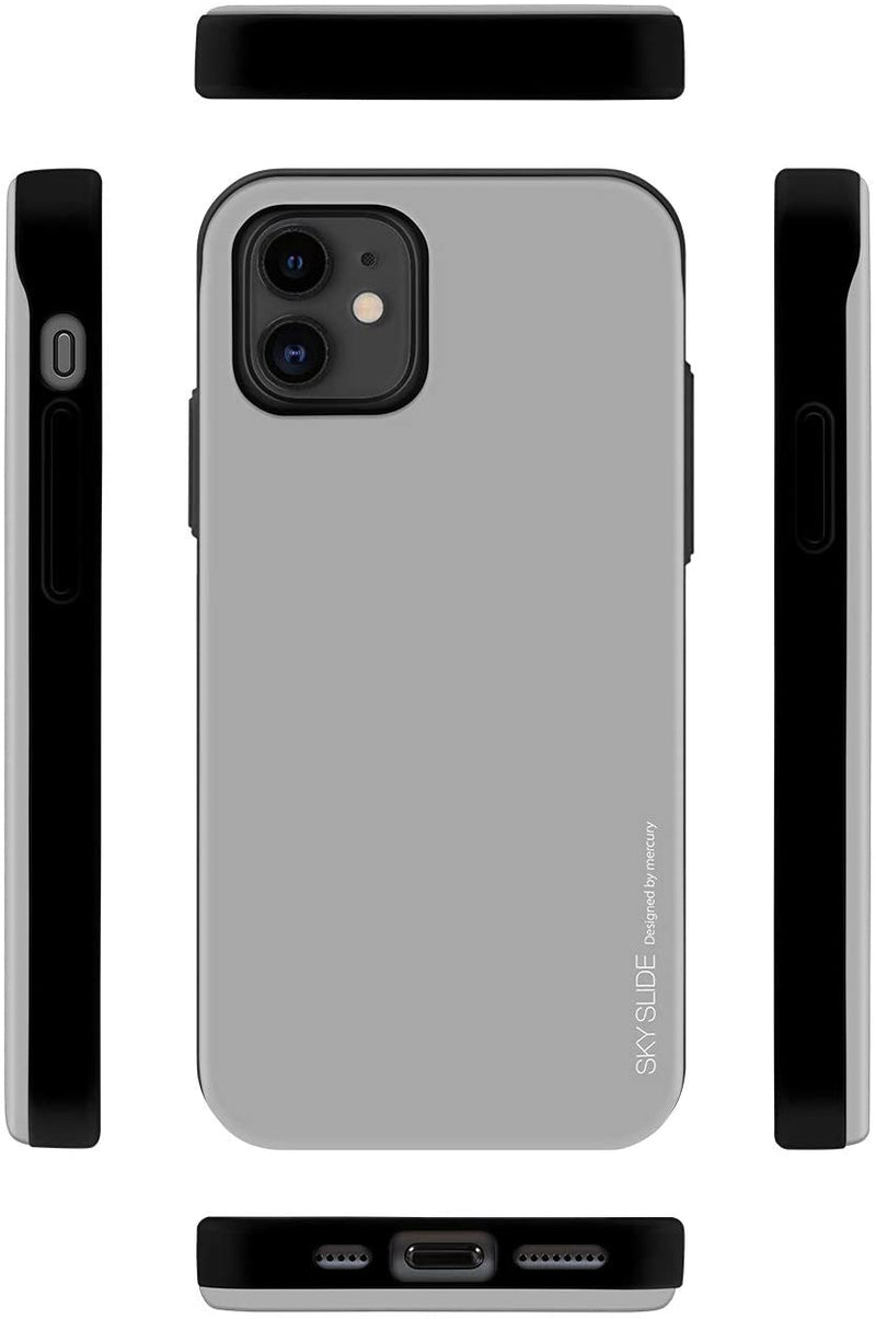 Mercury Goospery Sky Slide Case for iPhone 12 Mini Dual Layer Bumper Cover with Card Holder - Mobile Phone Cases - best2buy