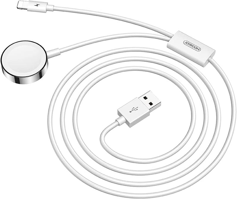 Joyroom 2 in 1 iWatch Magnetic Wireless Charger With lightning Cable