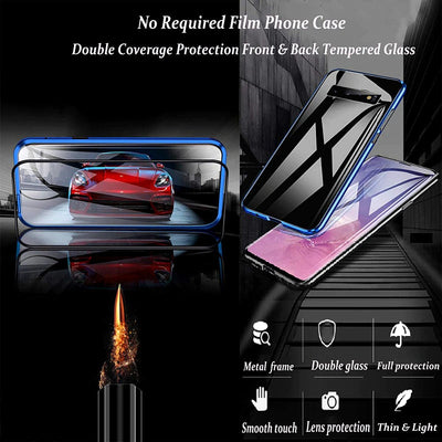 360 Full Protection Magnetic Case For iPhone 14 Pro Max - Black