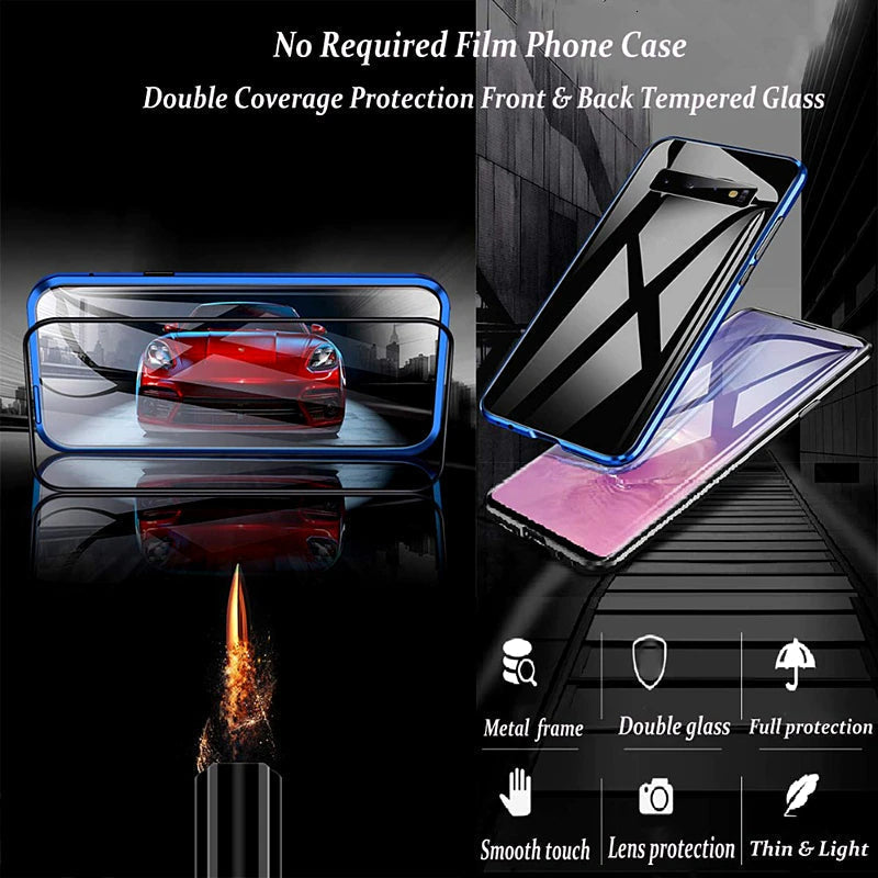 360 Full Protection Magnetic Case For iPhone 14 - Black