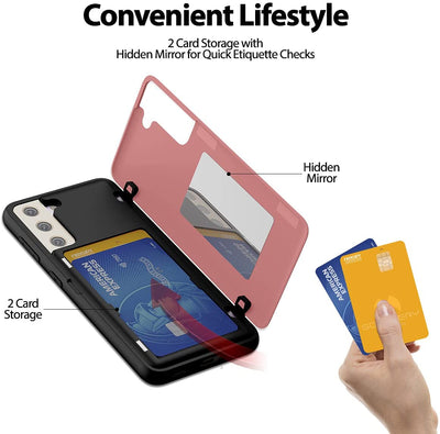 Mercury Goospery Magnetic Door Bumper Case for Samsung Galaxy S21 with Card Holder Wallet - Mobile Phone Cases - best2buy