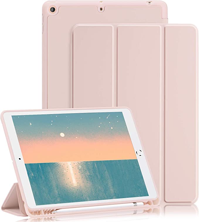 Protective Silicon Case with Pencil Holder for iPad 9.7"