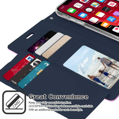 Mercury Goospery Rich Diary Wallet Case for iPhone 11 - Mobile Phone Cases - best2buy