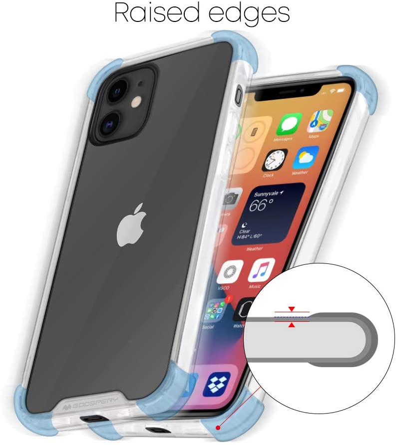 Mercury Goospery Super Protect Clear Case for iPhone 12 & 12 Pro with Rugged Corners - Mobile Phone Cases - best2buy