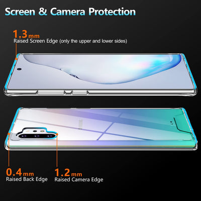 Space Shockproof Bumper Clear Case for Samsung Galaxy Note 10 Plus - Mobile Phone Cases - best2buy