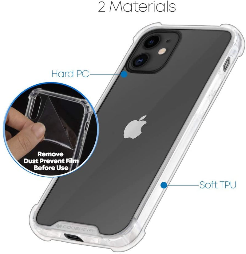 Mercury Goospery Super Protect Clear Case for iPhone 12 Mini with Rugged Corners - Mobile Phone Cases - best2buy