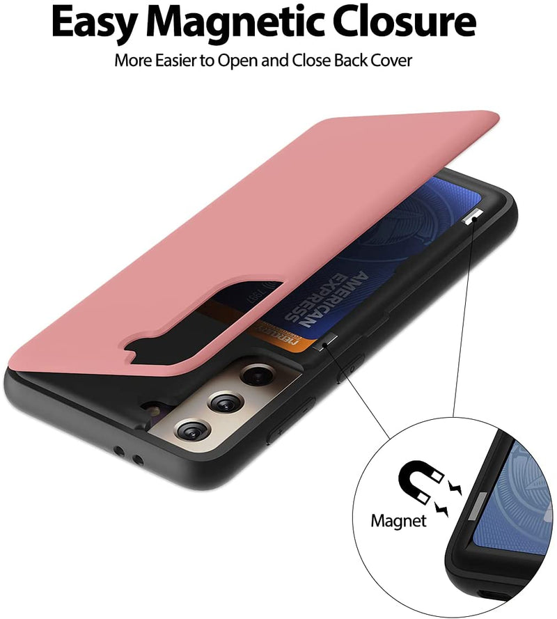 Mercury Goospery Magnetic Door Bumper Case for Samsung Galaxy S21 with Card Holder Wallet - Mobile Phone Cases - best2buy