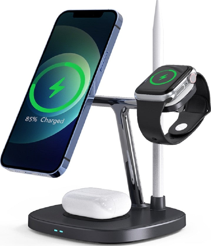 Wiwu Power Air 4 In 1 Wireless Charger - Black