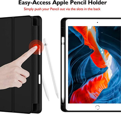 Protective Silicon Case with Pencil Holder for iPad 10.2"