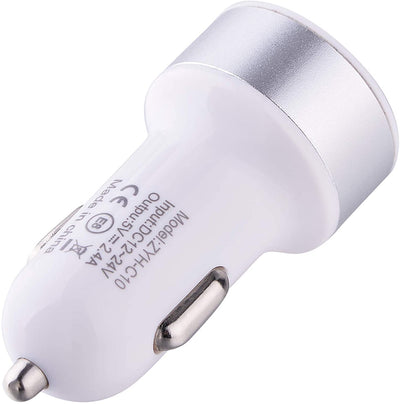 Devia Smart Dual USB Car Charger - White - Car Charger - best2buy