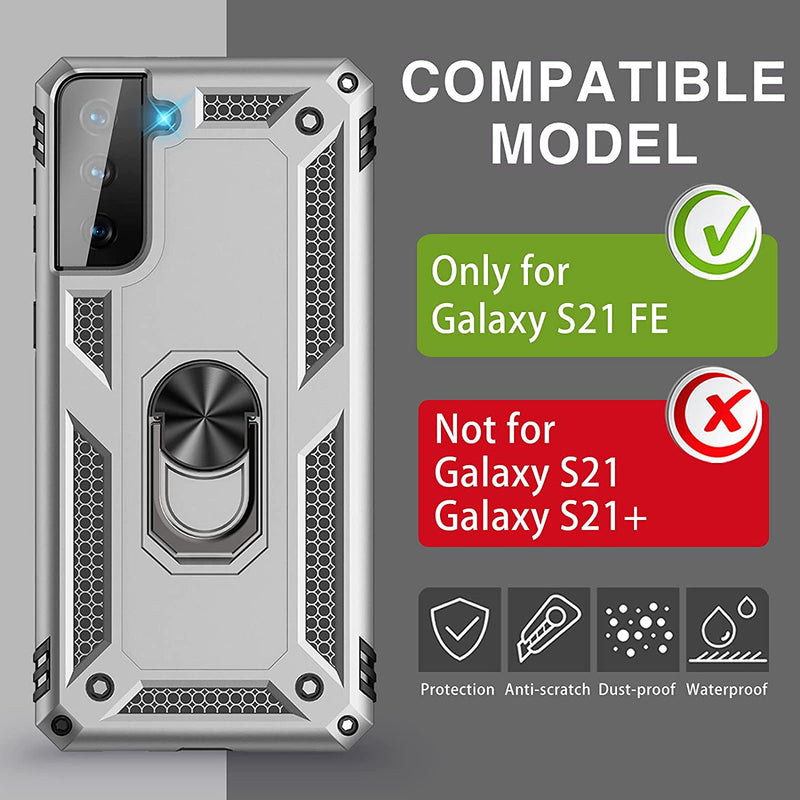 Armor Case With Ring Holder for Samsung Galaxy S21 FE