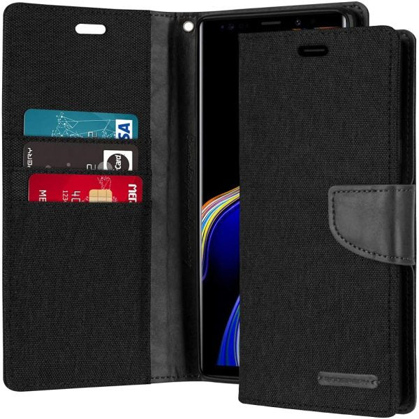 Mercury Goospery Canvas Wallet Case for Samsung Galaxy Note 9