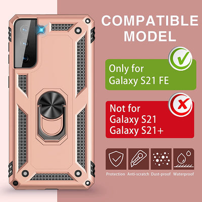 Armor Case With Ring Holder for Samsung Galaxy S21 FE