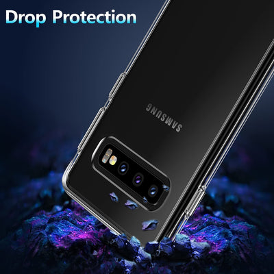 Space Shockproof Bumper Clear Case for Samsung Galaxy S10 Plus - Mobile Phone Cases - best2buy