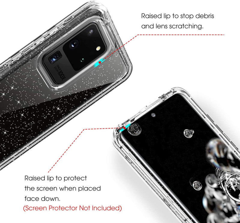 Glitter Twinkle clear case for Samsung Galaxy S20 Ultra