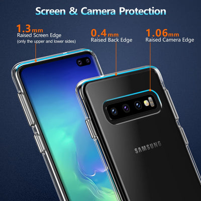 Space Shockproof Bumper Clear Case for Samsung Galaxy S10 Plus - Mobile Phone Cases - best2buy