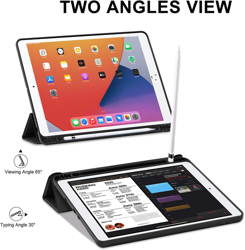 Protective Silicon Case with Pencil Holder for iPad 9.7"