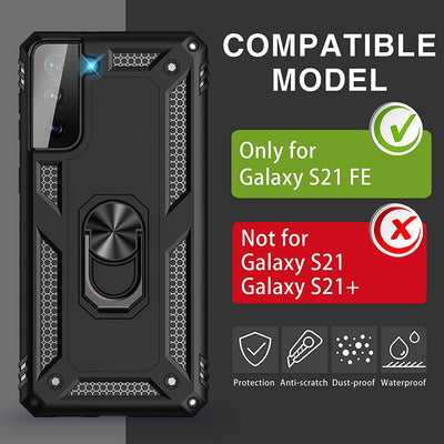 Armor Case With Ring Holder for Samsung Galaxy S21 FE