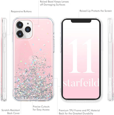 SwitchEasy Starfield Glitter Case for iPhone 11 Pro - Mobile Phone Cases - best2buy