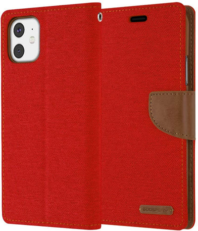 Mercury Goospery Canvas Diary Wallet Case for iPhone 11 - Mobile Phone Cases - best2buy