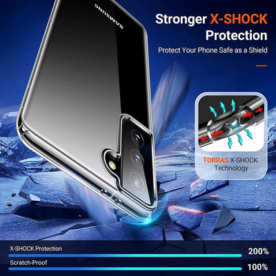 Space Shockproof Bumper Clear Case for Samsung Galaxy S21 - Mobile Phone Cases - best2buy