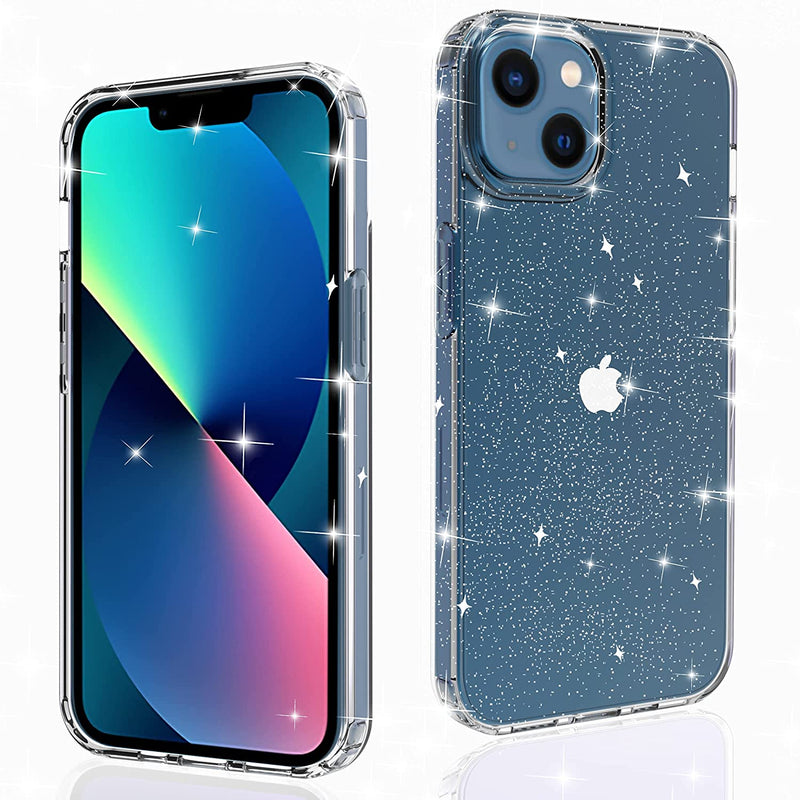 Glitter Twinkle clear case for iPhone 13