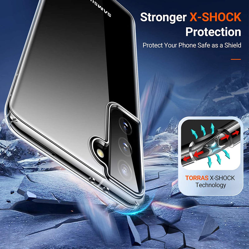 Space Shockproof Bumper Clear Case for Samsung Galaxy S21 Plus - Mobile Phone Cases - best2buy