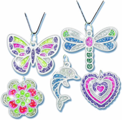 Funky Fashion John Adams Glitter Pendants