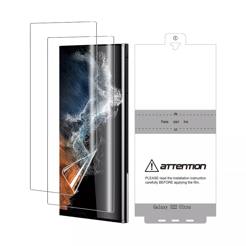 Premium 3D Full Coverage Hydrogel  Screen Protector For Samsung Galaxy S22 Ultra