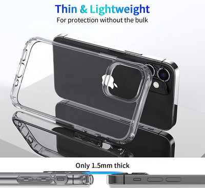 Space Shockproof Bumper Clear Case for iPhone 12/12 Pro - Mobile Phone Cases - best2buy