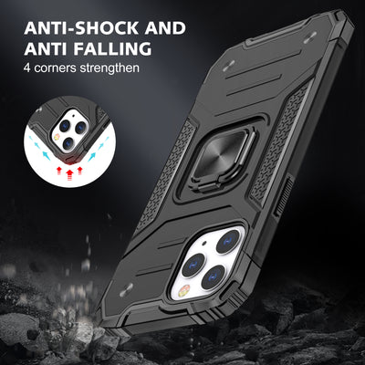 Magnetic Metal Ring Holder Kickstand Case for iPhone 12 Pro Max