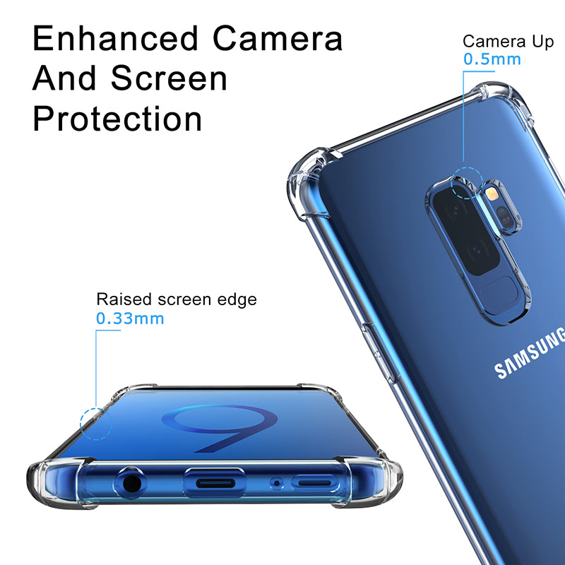 Space Shockproof Bumper Clear Case for Samsung Galaxy S9