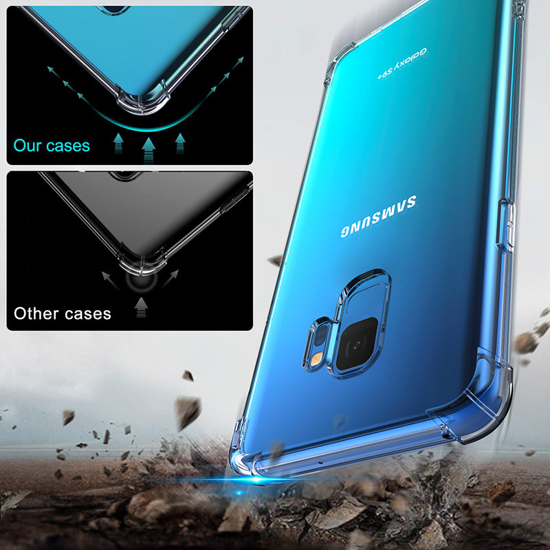 Space Shockproof Bumper Clear Case for Samsung Galaxy S9