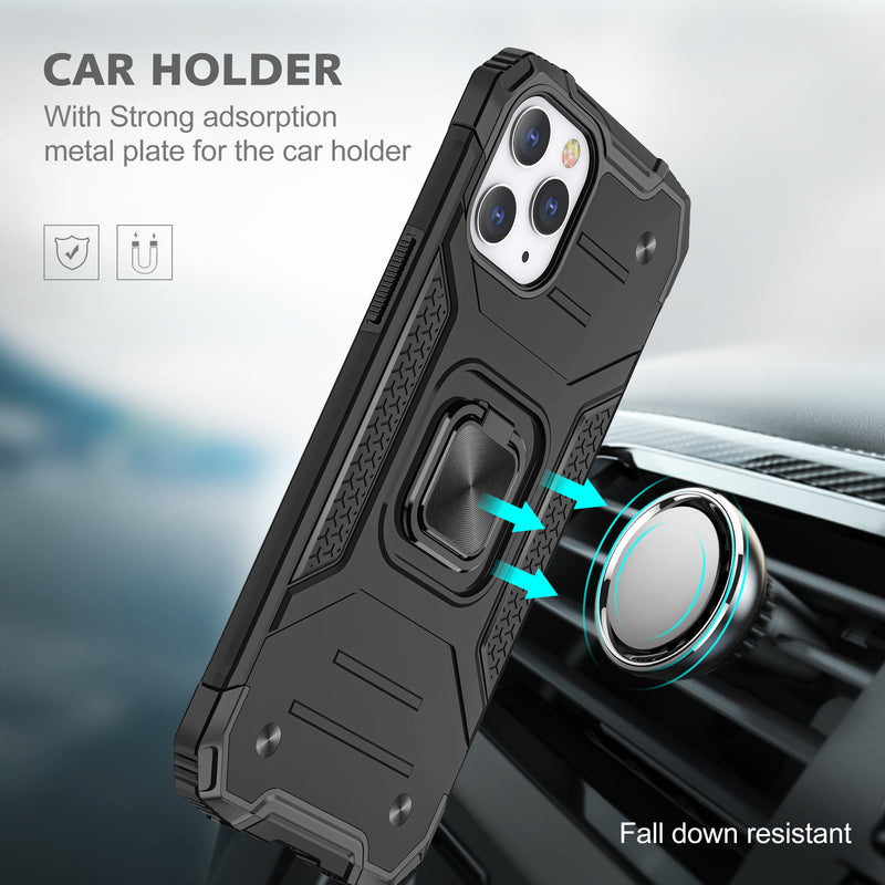 Magnetic Metal Ring Holder Kickstand Case for iPhone 13 Pro