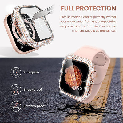 Diamond Case with Build-In Screen Protector for iWatch - Transparent