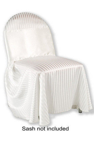 10 Pcs Oval Chair Cover Wide Stripe