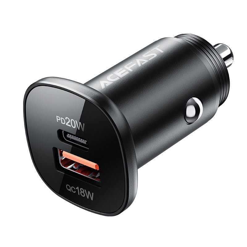 Acefast Mini Fast Car Charger B1 38W (1xUSB-C+1xUSB-A)