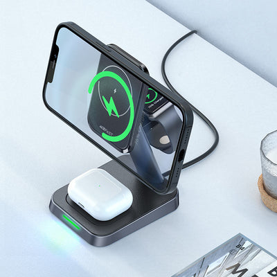 Acefast 3 in 1 Wireless Charging Multifunctional Desktop Stand