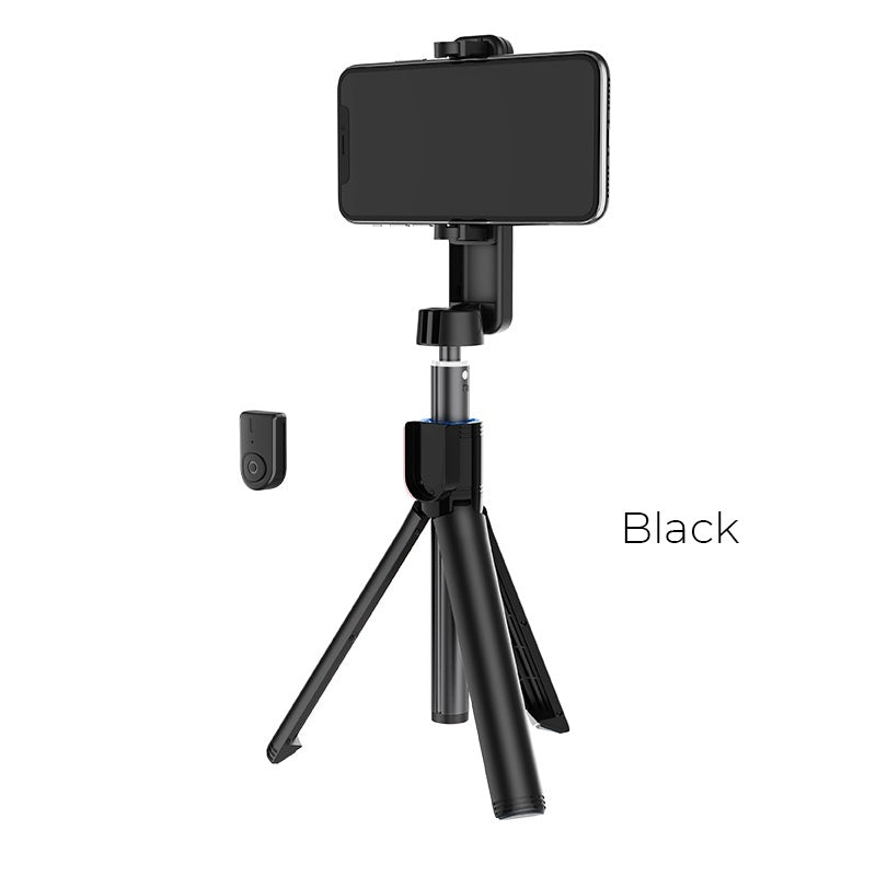 Borofone BY5 Leo wireless selfie stick tripod stand - Black