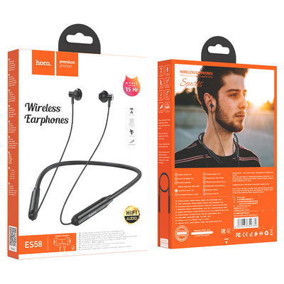 HOCO ES58 Premium Wireless Earphones with Mic - Black