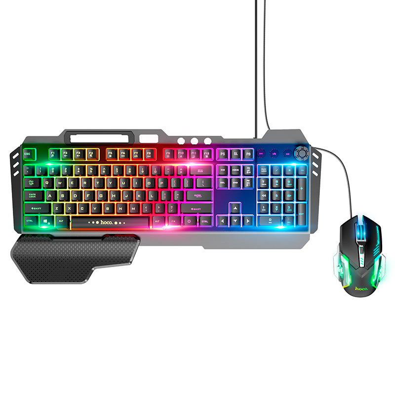 Hoco GM12 Light And Shadow RGB Gaming Keyboard And Mouse Set