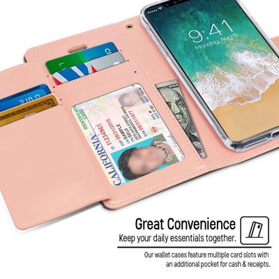 Mercury Goospery Rich Diary Wallet Case for iPhone Xs Max - Mobile Phone Cases - best2buy