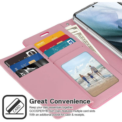 Mercury Goospery Rich Diary Wallet Case for Samsung S22 Ultra - Mobile Phone Cases - best2buy